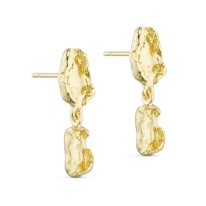 Pure By Nat Delilah Øreringe – 24K Guldbelagt