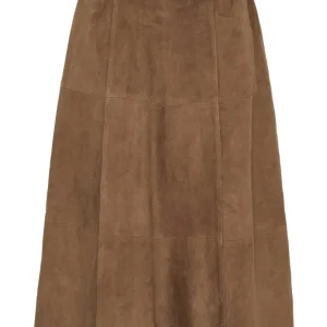 BTF-CPH Flora Suede Nederdel Nude Brun