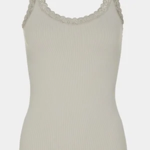 Frida rib top, sabbia