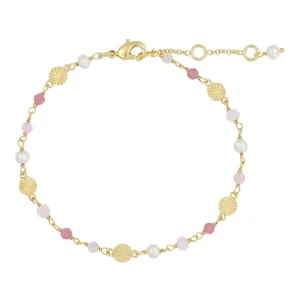 Pure By Nat Kaja Armbånd Rosa Guldbelagt