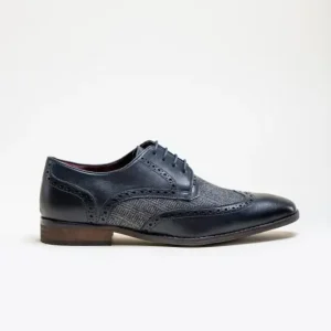 Cavani Faro Tweed Sko - Navy