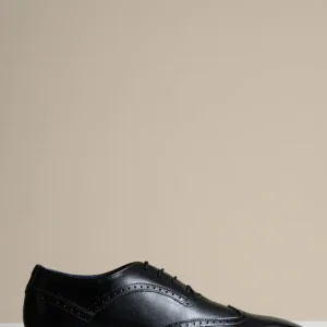 Sorte lædersko, Marc Darcy Dawson - Wingtip brogue